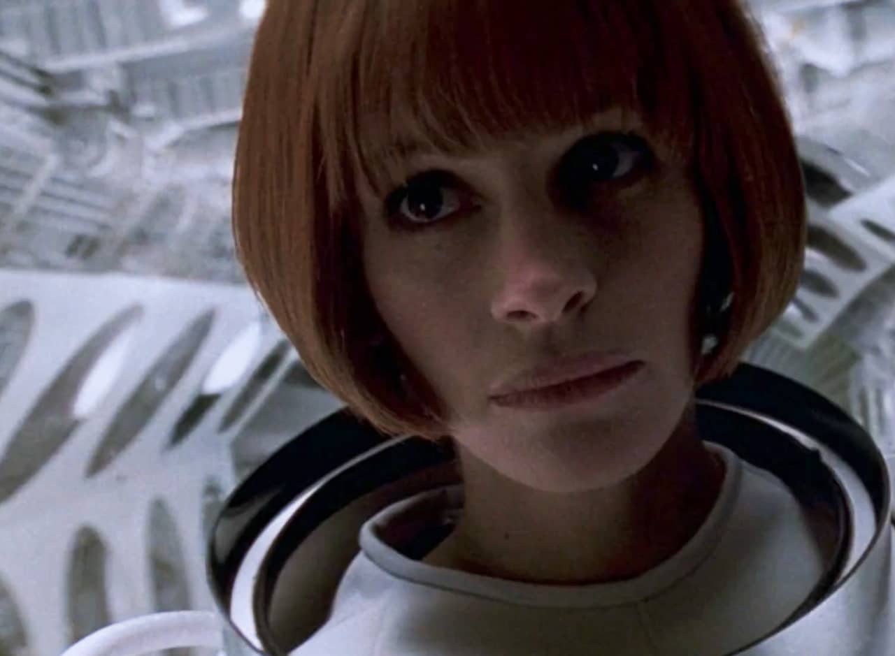 Anna Scott in a space suit