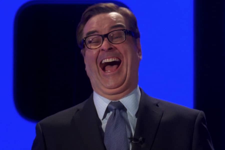 Steve Higgins laughing