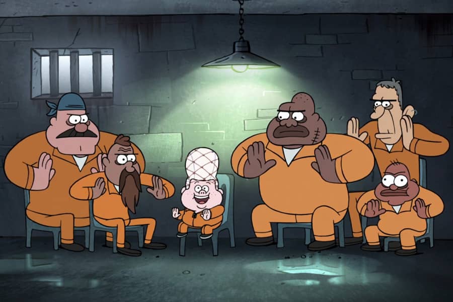 Li’l Gideon leads a group session with other inmates