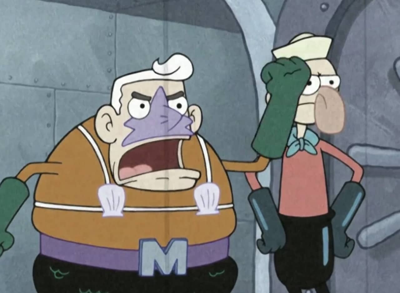 elderly Mermaid Man and Barnacle Boy