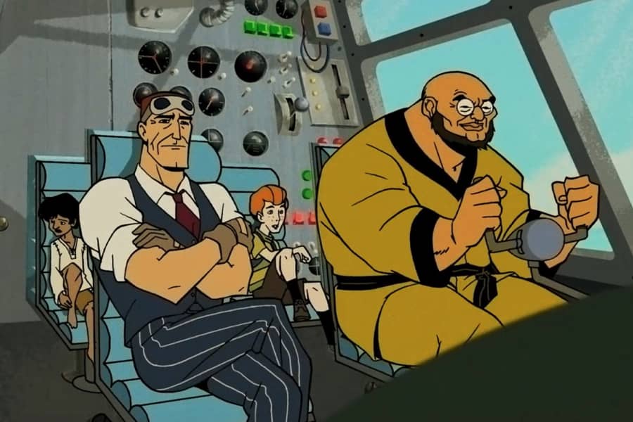 Team Venture in their airplane