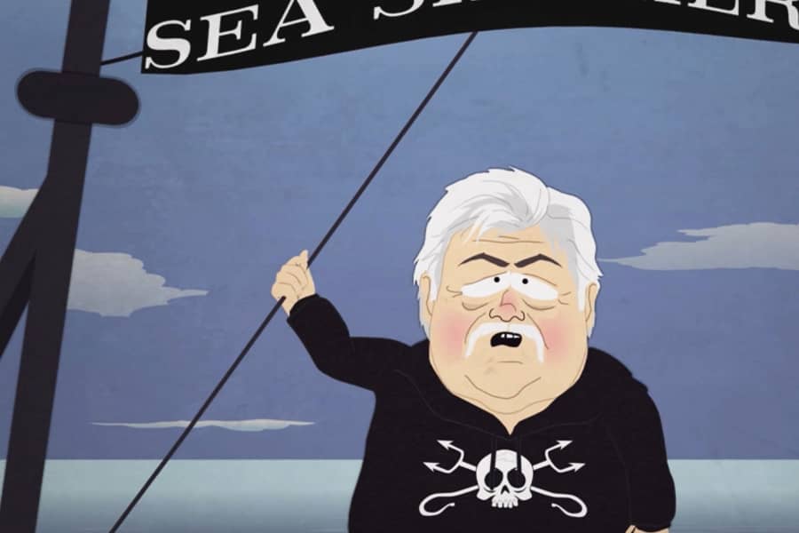 Paul Watson on his ship